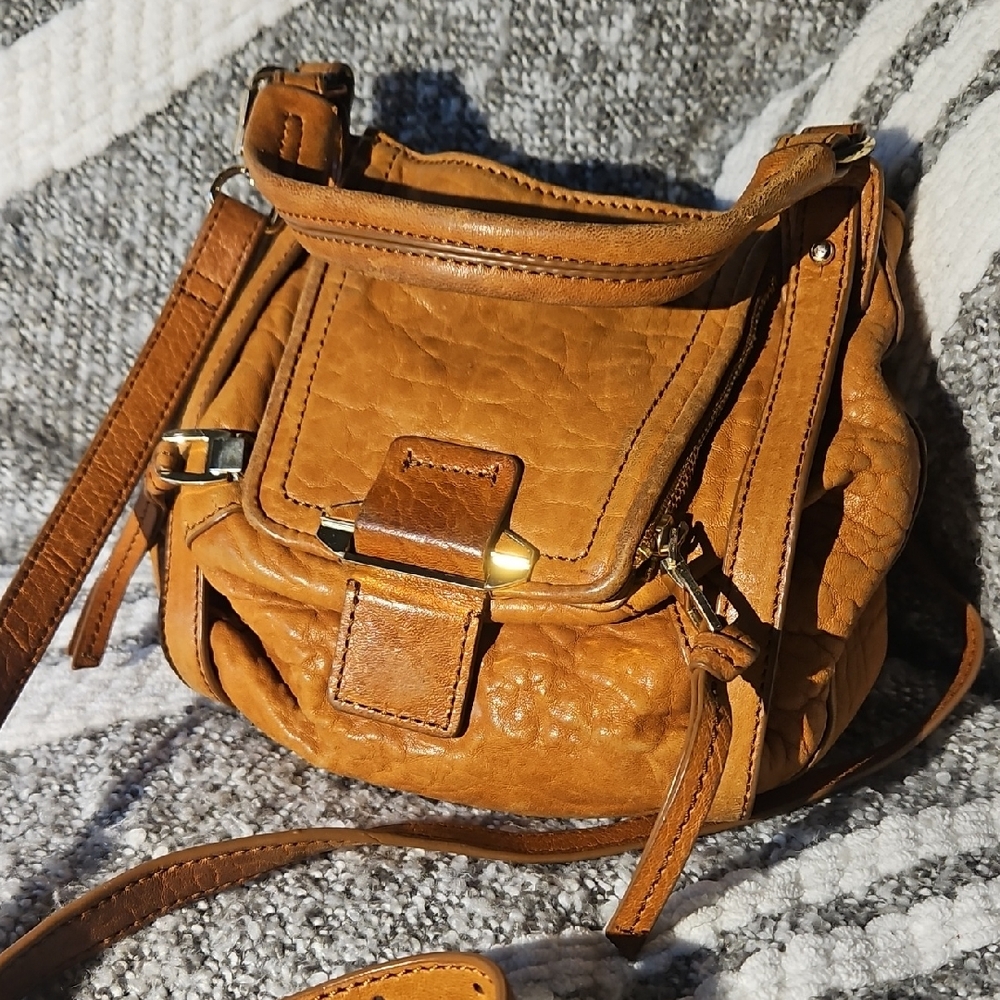 Mini Kooba Caramel Leather Crossbody Bag